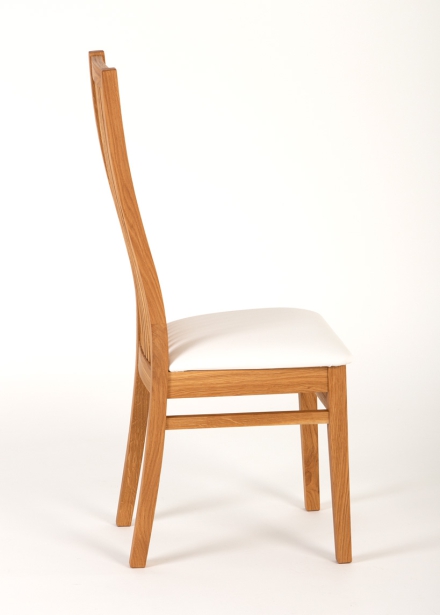 Chair S8P oak / white PU