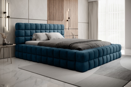 Bed with container blue Amore 40