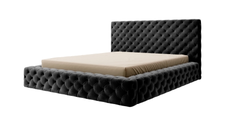Bed with container Black Lukso 10