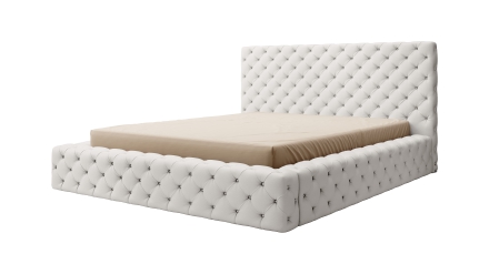 Bed with container White Softis 17