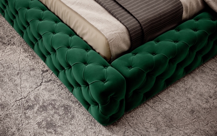 Bed with container Green Lukso 35