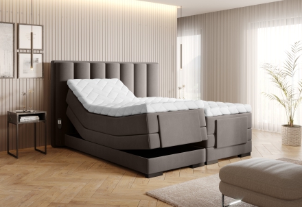 Континентальная моторная кровать коричневый Savoi 07