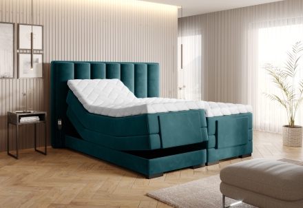 Continental Bed With Electric Adjustment green Lukso 39