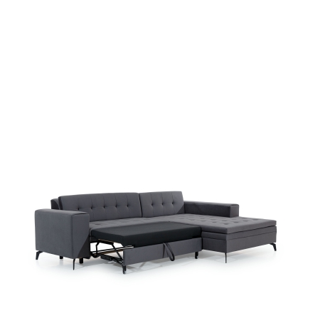 Угловой диван-кровать Savoi 10 чёрный