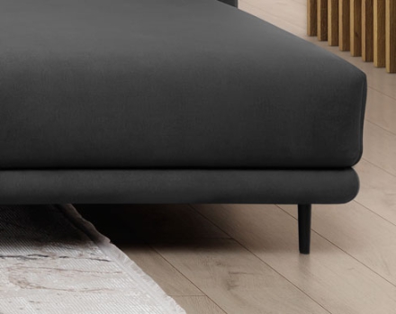 Угловой диван-кровать Dalia тёмно серый