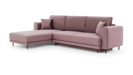 Угловой диван-кровать Dalia розовый