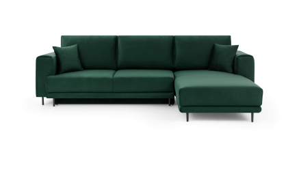 Corner sofa bed Dalia green