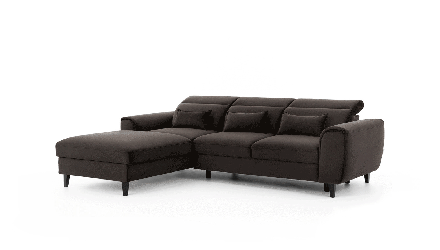 Угловой диван-кровать коричневый Velvetmat 22
