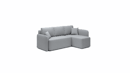 Corner Sofa Bed with storage Sola 04 light grey