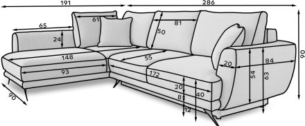 Угловой диван-кровать Loco 35 зелёный
