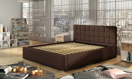 Bed Grand with container and metal mattress rack