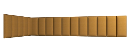 padded wall panels set 100x220x50 yellow
