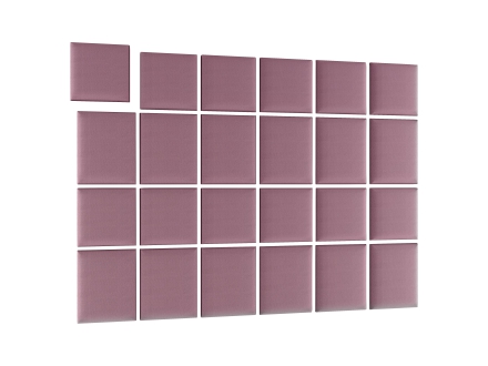 Pehmed seinapaneelid, komplekt,  240x180, roosa
