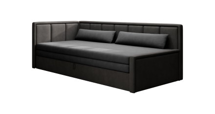 Sofa-bed Fulgeo black left
