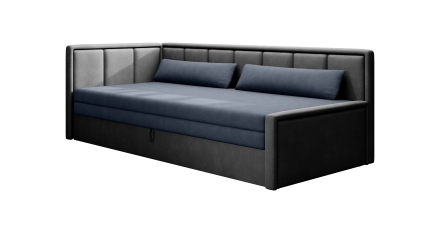 Sofa-bed Fulgeo dark grey left