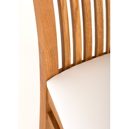 Chair S8P oak / white PU