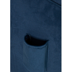 Кресло-мешок синий бархатный (Monolith 77)