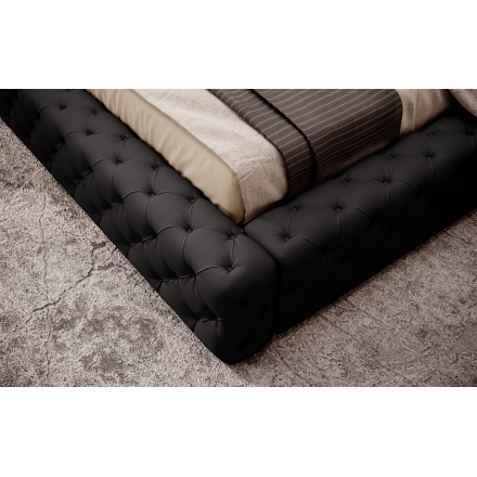 Bed with container black Softis 11