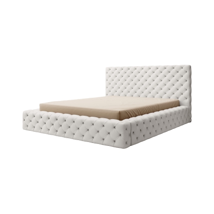 Bed with container White Softis 17
