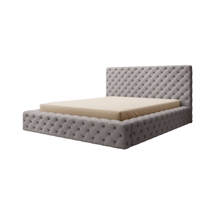 Bed with container Grey Softis 29