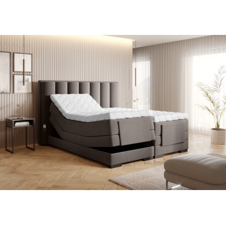 Continental Bed With Electric Adjustment brown Savoi 07