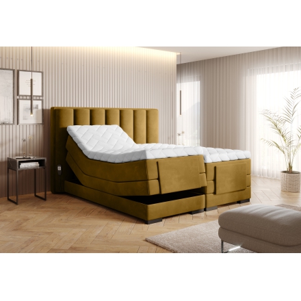Continental Bed With Electric Adjustment yellow Loco 45
