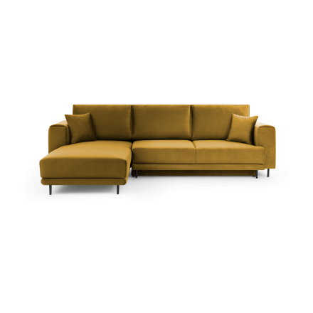 Corner sofa bed Dalia yellow