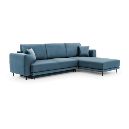 Corner sofa bed Dalia light blue