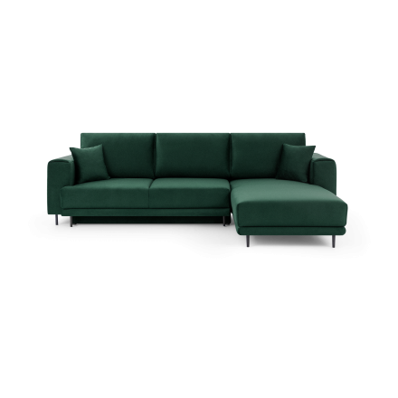 Corner sofa bed Dalia green