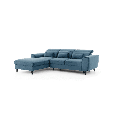 Угловой диван-кровать голубой Velvetmat 100
