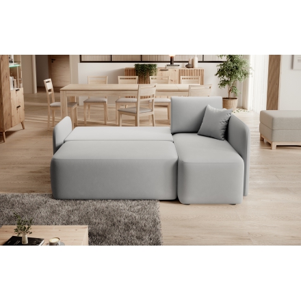 Угловой диван-кровать Sola 04 светло-серый