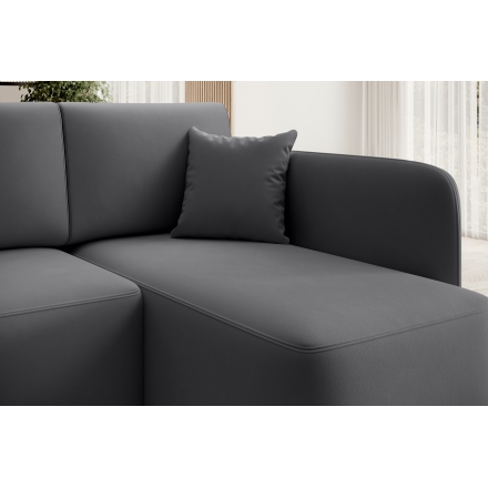 Corner Sofa Bed with storage Sola 06 grey