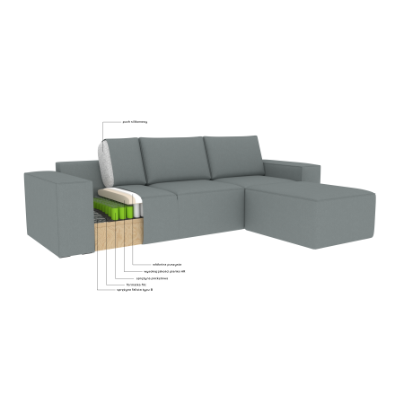 Corner Sofa Bed with storage Velvetmat 38 Teal