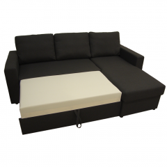 Corner sofa Celine dark grey