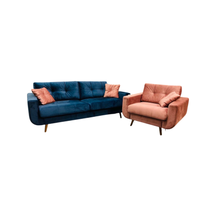 Sofa Comfy 3 sinine samet