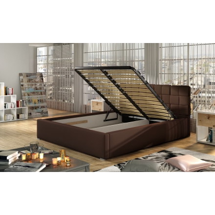 Bed Grand with container and wooden mattress rack