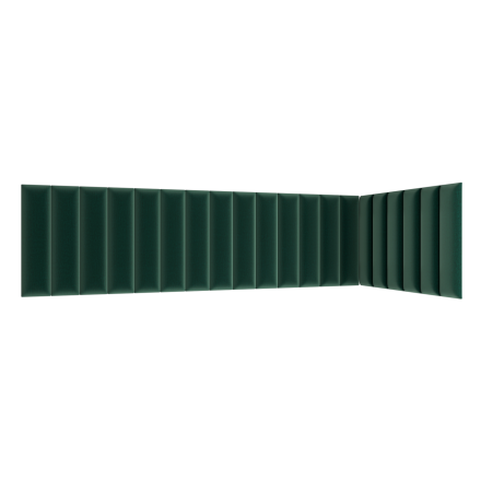 Pehmed seinapaneelid, komplekt,  210x90x60, rohelised