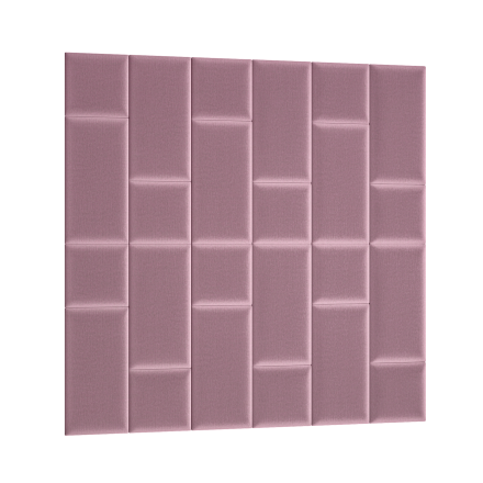 Мягкие настенные панели 180x180 розовые