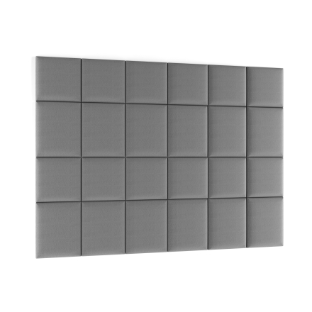 padded wall panels set 240x180 grey