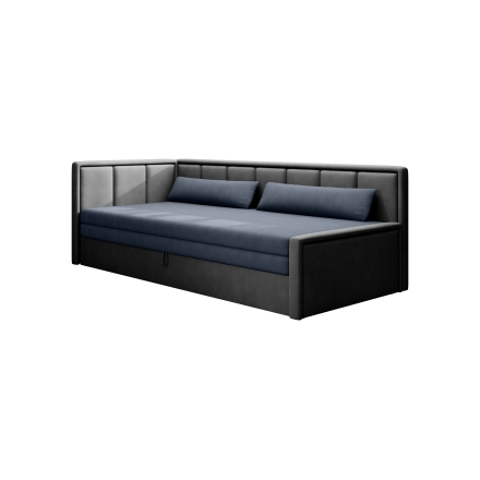 Sofa-bed Fulgeo dark grey left