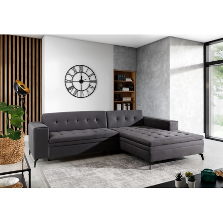 Угловой диван-кровать Solar 96 тёмно-серый