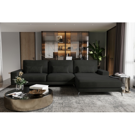 Угловой диван Kopenhagen тёмно серый