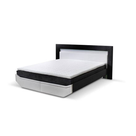 Континентальная кровать Novo + LED, с ящиками